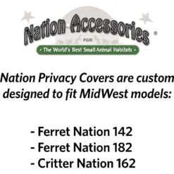 MidWest Ferret Nation & Critter Nation Ferret Cage Cover, Black -MiniMates Shop 262748 PT4. AC SS1800 V1606365115