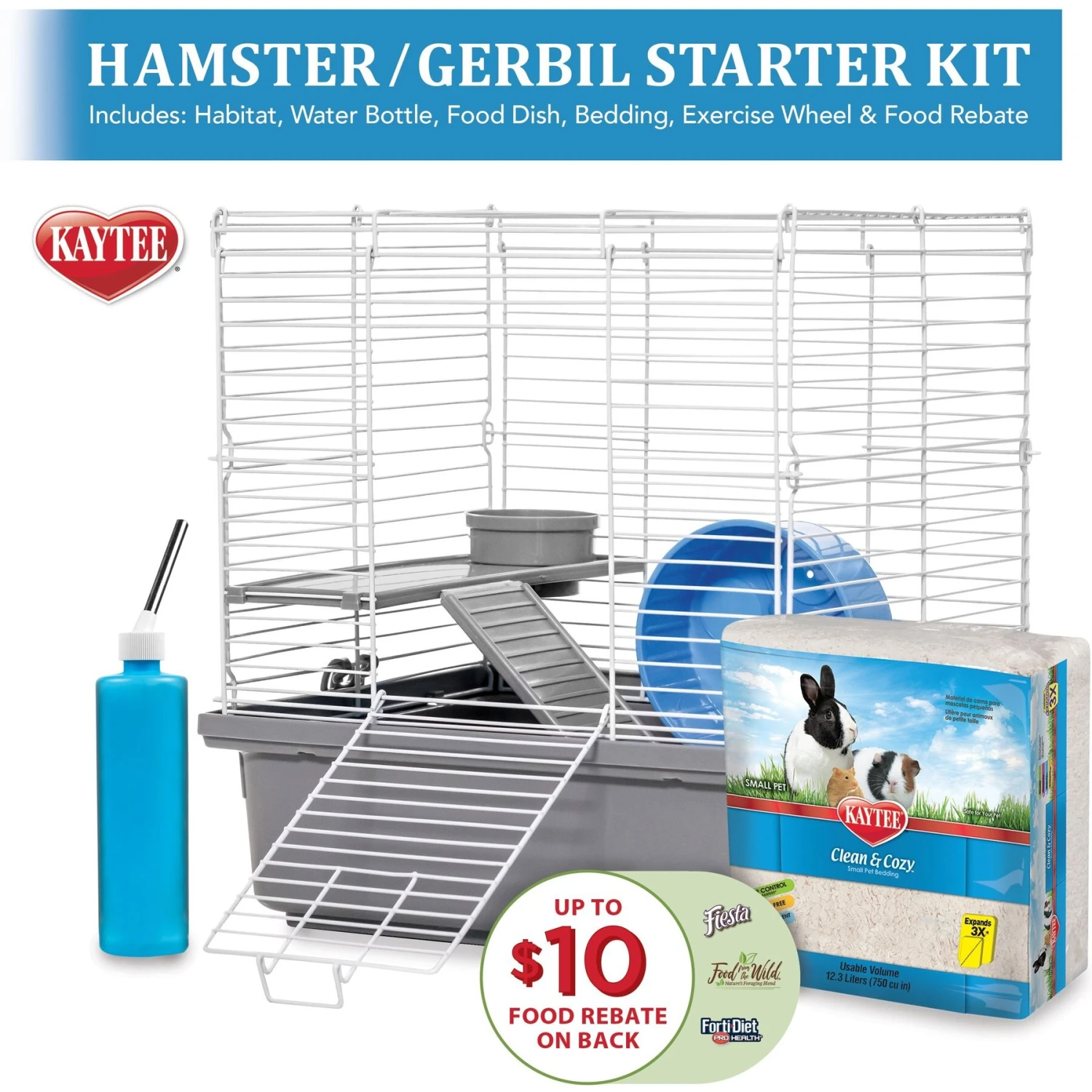 Kaytee My First Home Hamster & Gerbil Starter Kit 2 Kaytee My First Home Hamster & Gerbil Starter Kit - Image 2