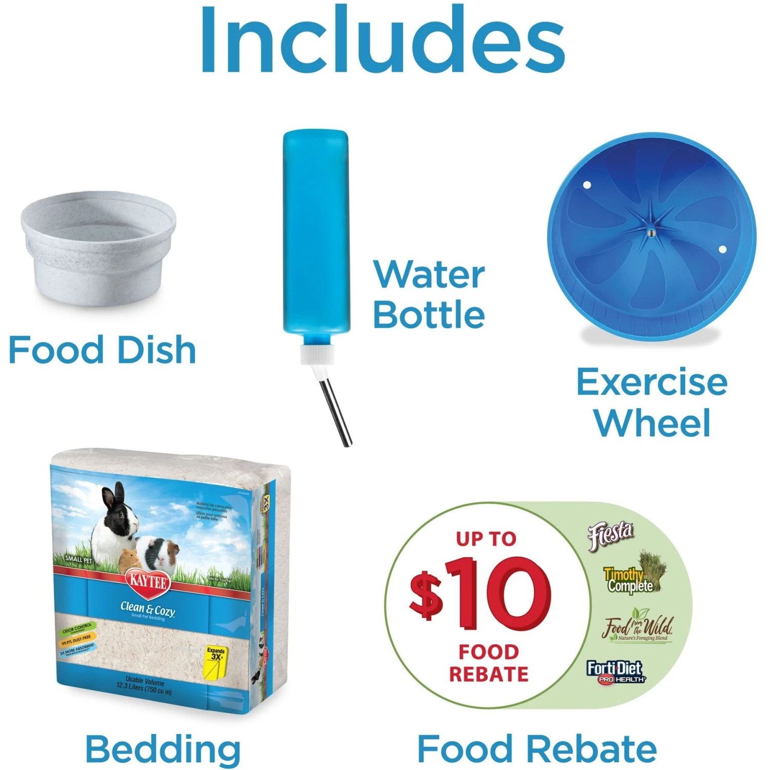 Kaytee My First Home Hamster & Gerbil Starter Kit 4 Kaytee My First Home Hamster & Gerbil Starter Kit - Image 4