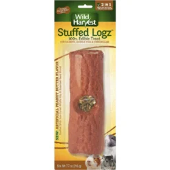 Wild Harvest Stuffed Logz Guinea Pig, Rabbit & Chinchilla Treats, 1 Count