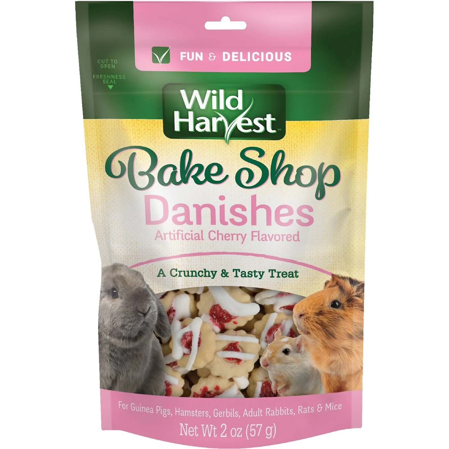 Wild Harvest Bake Shop Danishes Guinea Pig Treats, 2-oz Bag 1 Wild Harvest Bake Shop Danishes Guinea Pig Treats, 2-oz Bag
