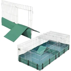 MidWest Guinea Habitat Guinea Pig Home & MidWest Guinea Habitat Divider Panel