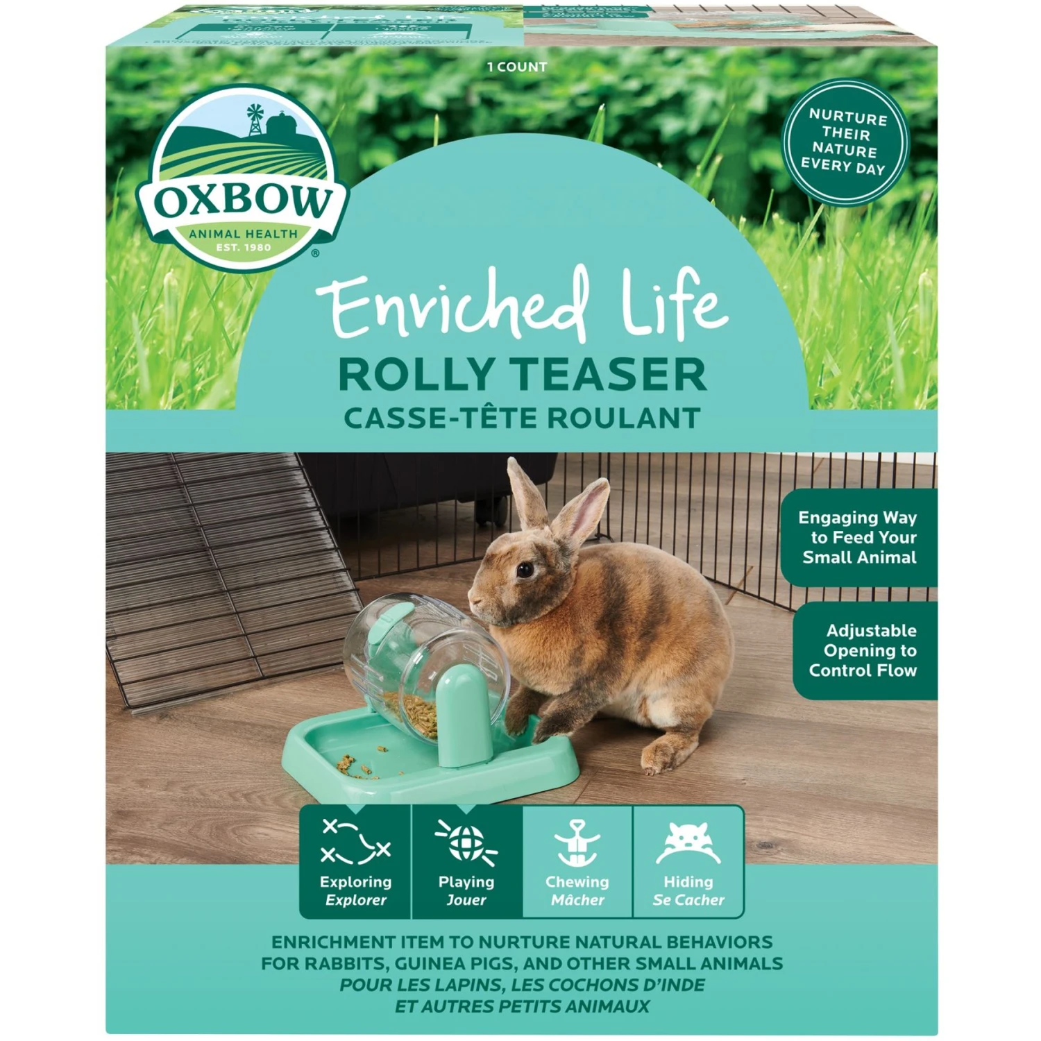 Oxbow Enriched Life Rolly Teaser Small Animal Toy 1 Oxbow Enriched Life Rolly Teaser Small Animal Toy