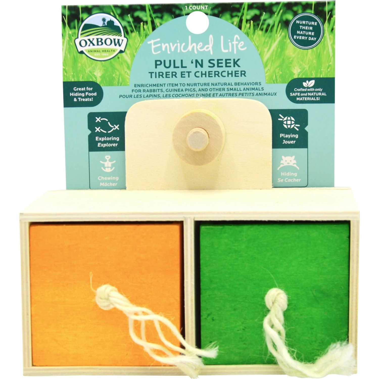 Oxbow Enriched Life Pull 'n Seek Small Animal Toy 1 Oxbow Enriched Life Pull 'n Seek Small Animal Toy