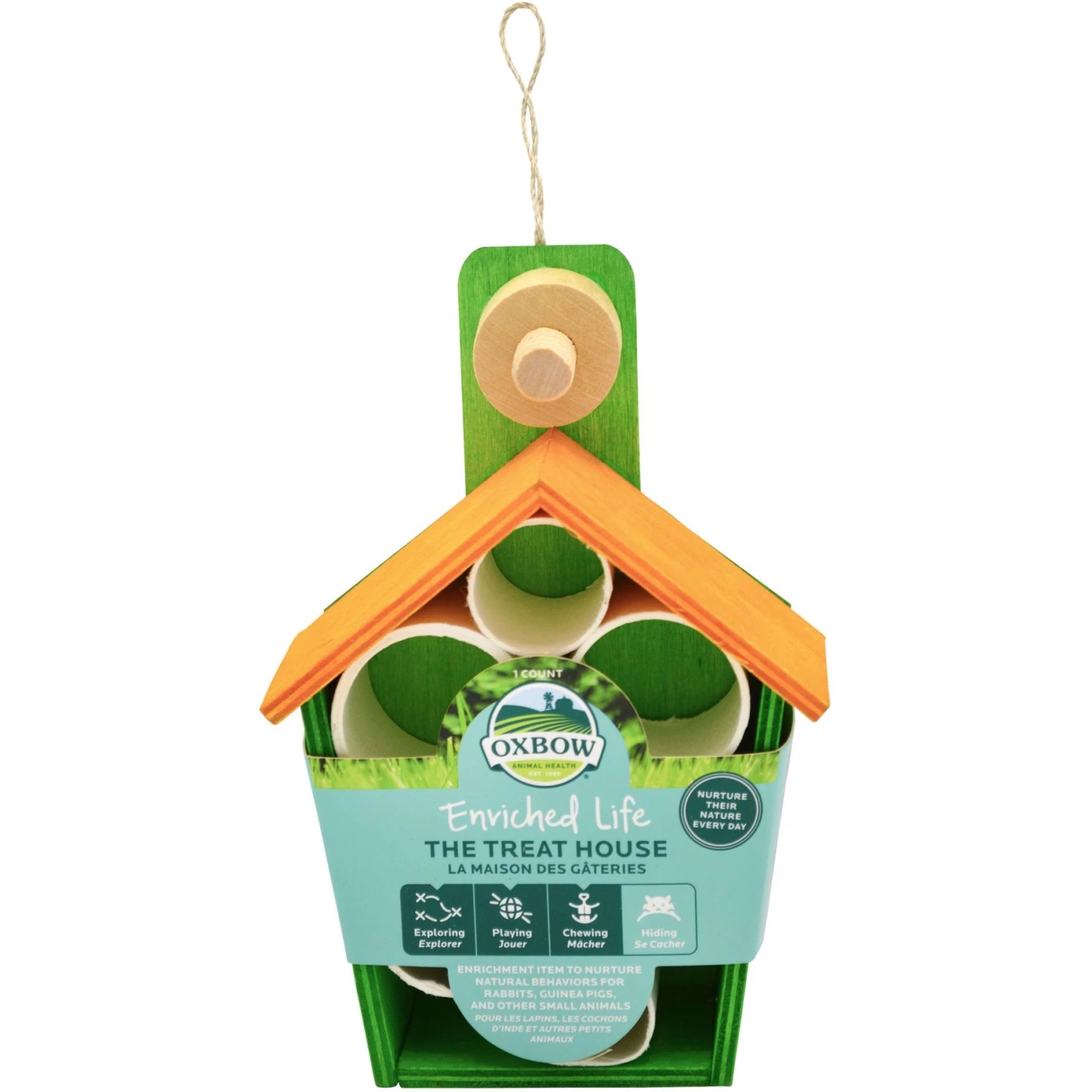 Oxbow Enriched Life The Treat House Small Animal Toy 1 Oxbow Enriched Life The Treat House Small Animal Toy