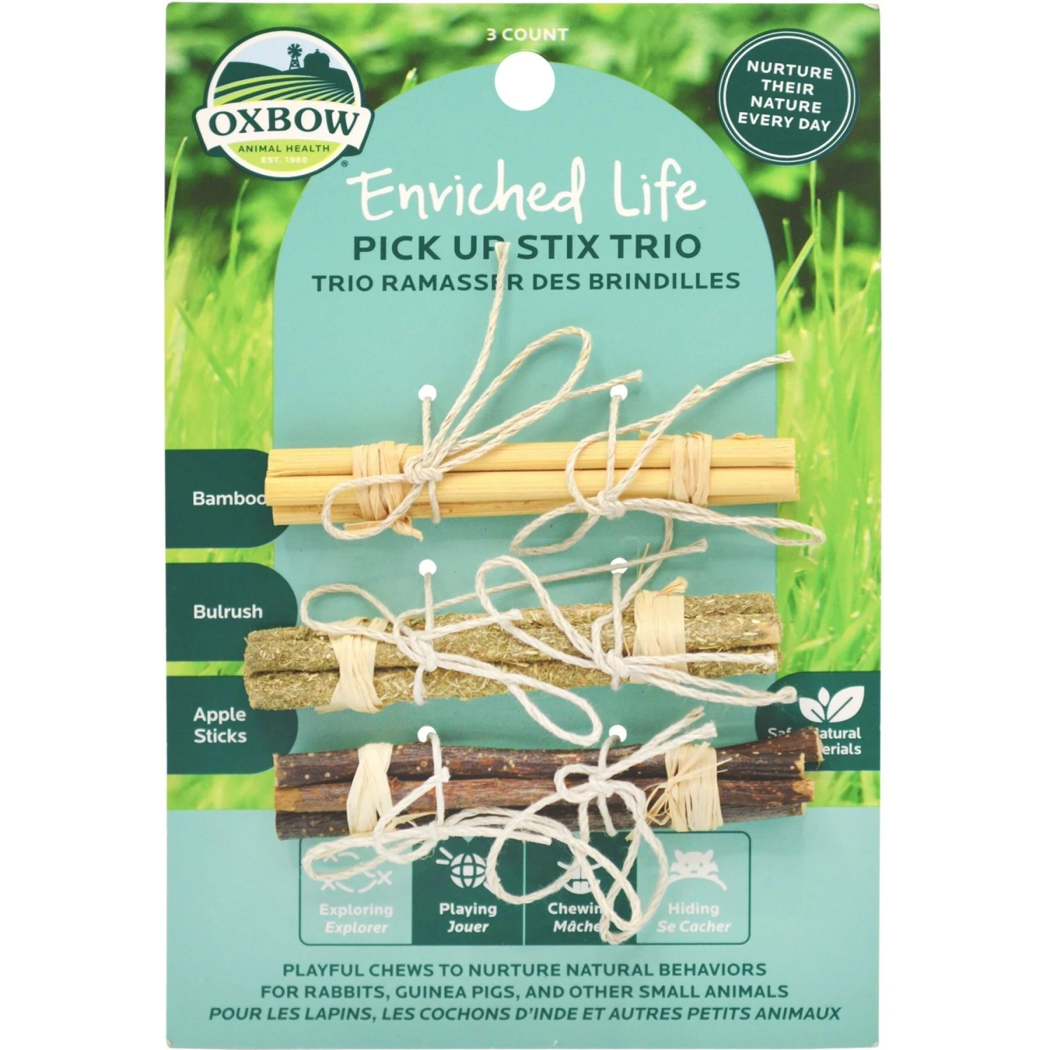 Oxbow Enriched Life Pick Up Stix Trio Small Animal Toy 1 Oxbow Enriched Life Pick Up Stix Trio Small Animal Toy