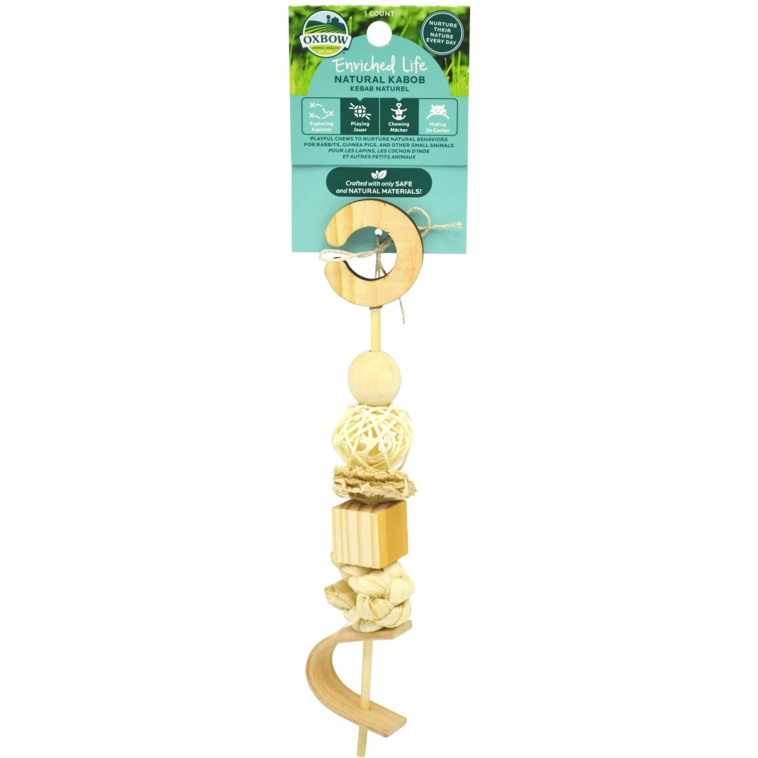 Oxbow Enriched Life Natural Kabob Small Animal Toy 1 Oxbow Enriched Life Natural Kabob Small Animal Toy