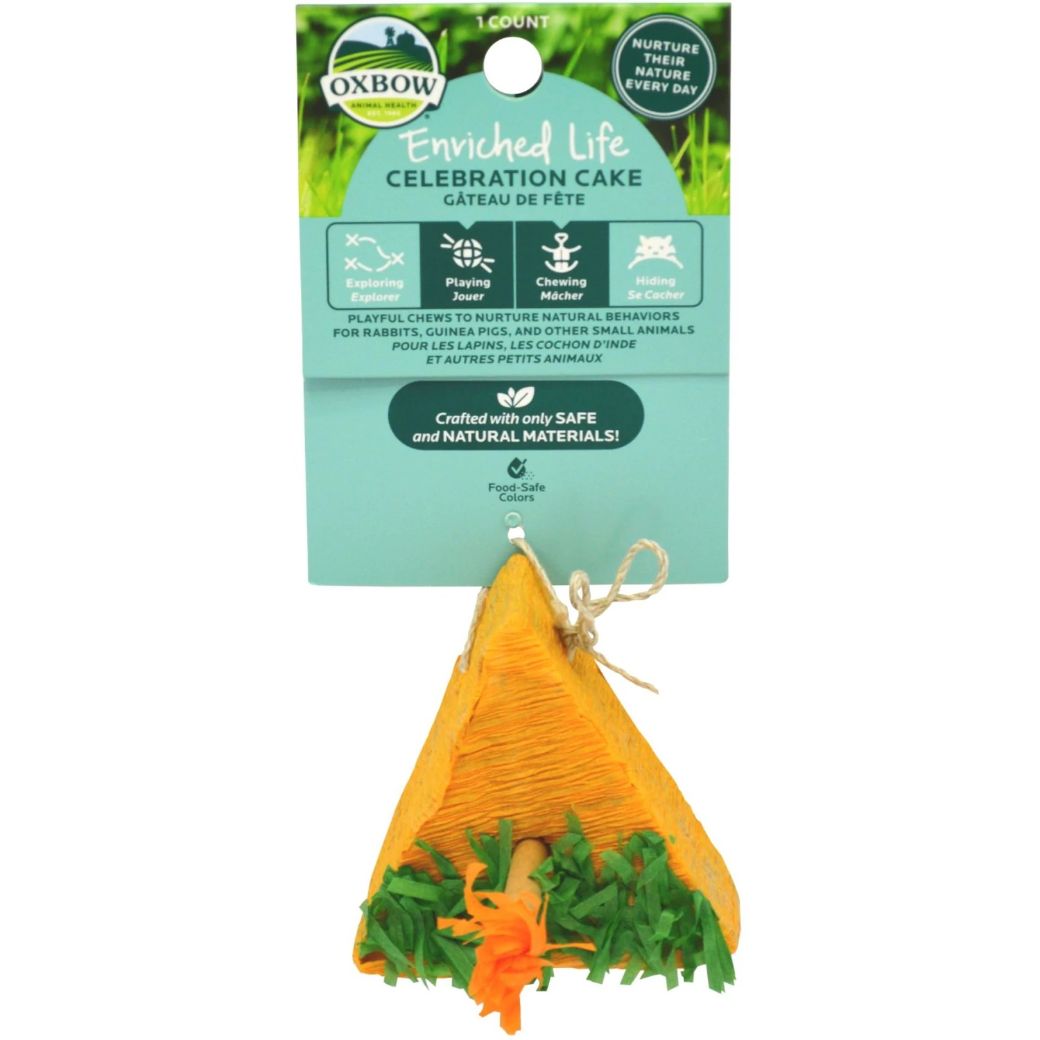 Oxbow Enriched Life Celebration Cake Small Animal Toy 1 Oxbow Enriched Life Celebration Cake Small Animal Toy