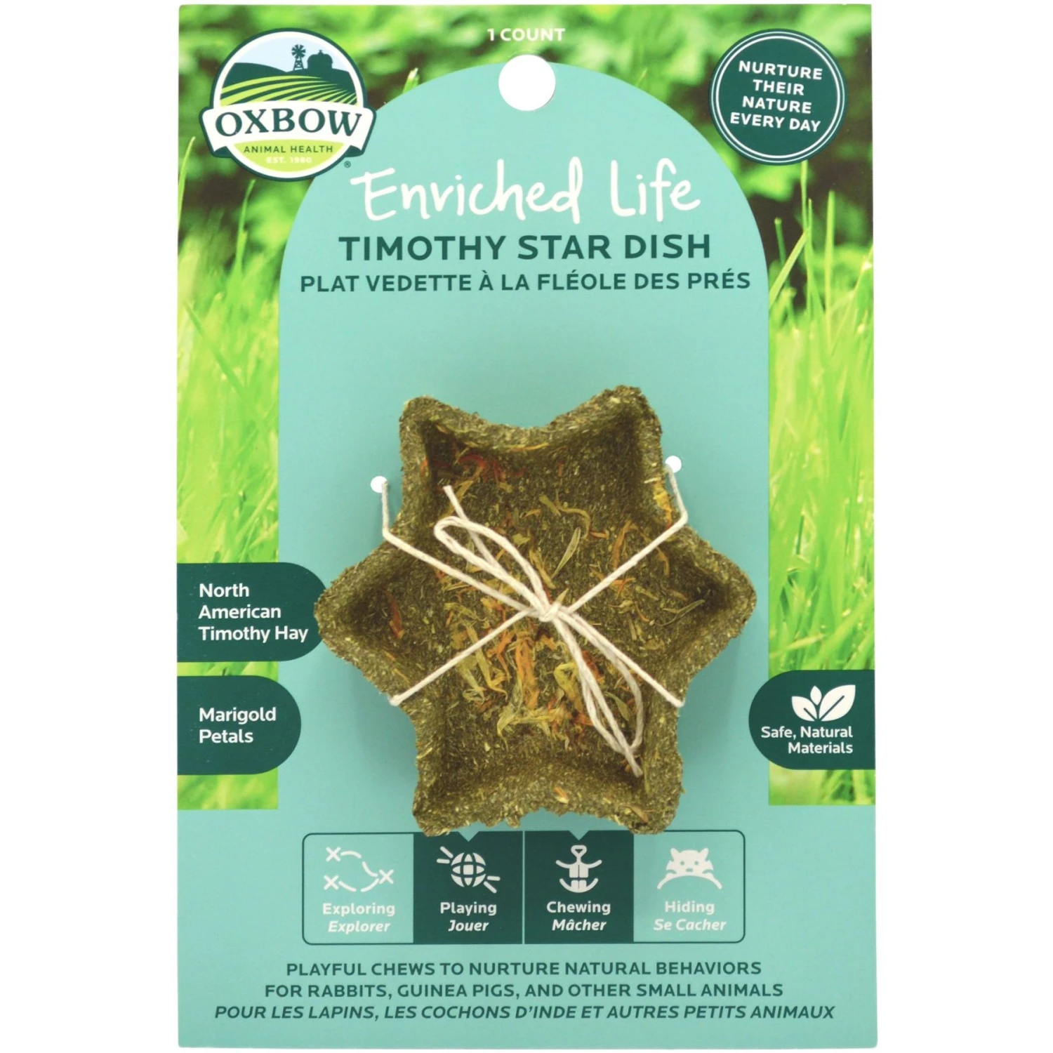 Oxbow Enriched Life Timothy Star Dish Small Animal Toy 1 Oxbow Enriched Life Timothy Star Dish Small Animal Toy