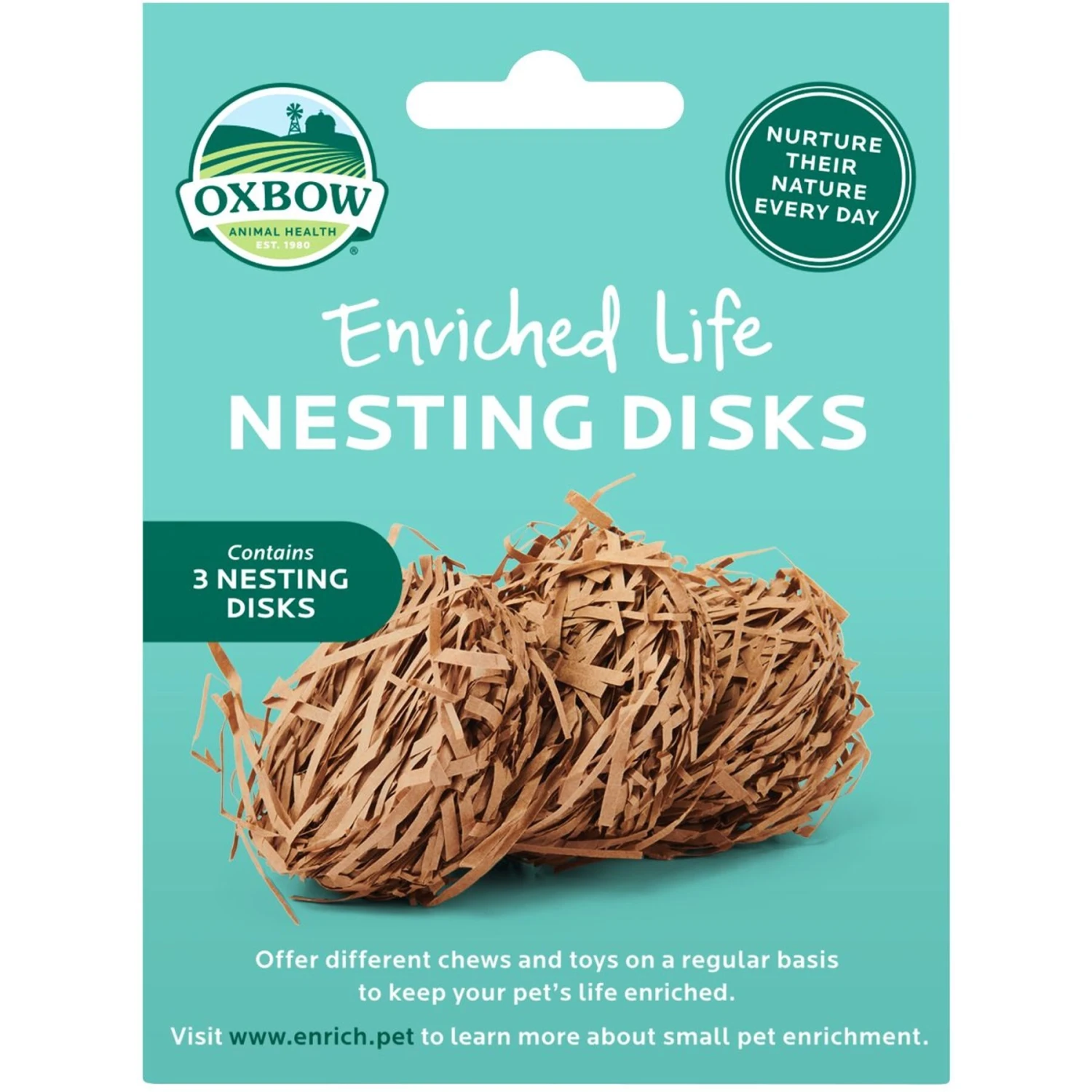 Oxbow Enriched Life Small Animal Nesting Disks 2 Oxbow Enriched Life Small Animal Nesting Disks - Image 2