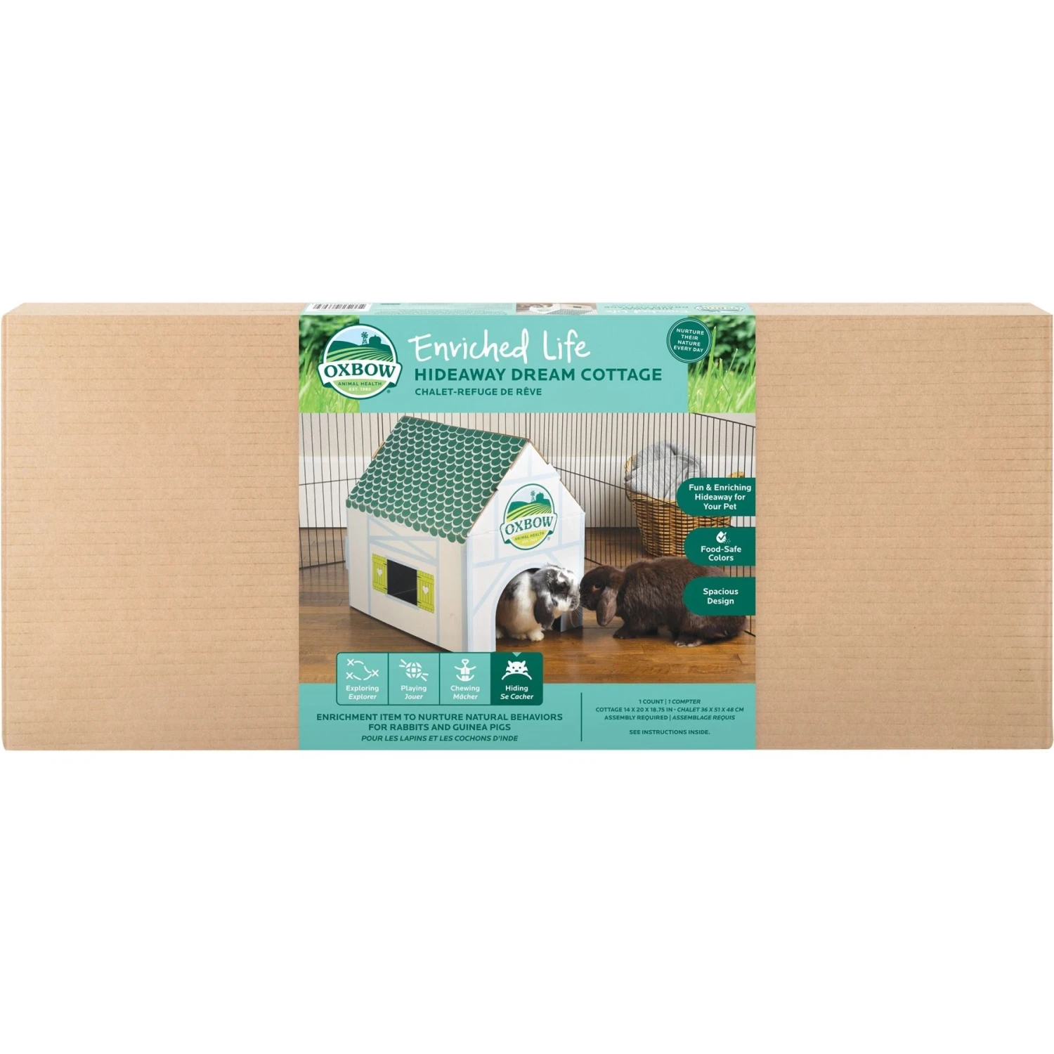 Oxbow Enriched Life Dream Cottage Small Animal Hideaway 1 Oxbow Enriched Life Dream Cottage Small Animal Hideaway