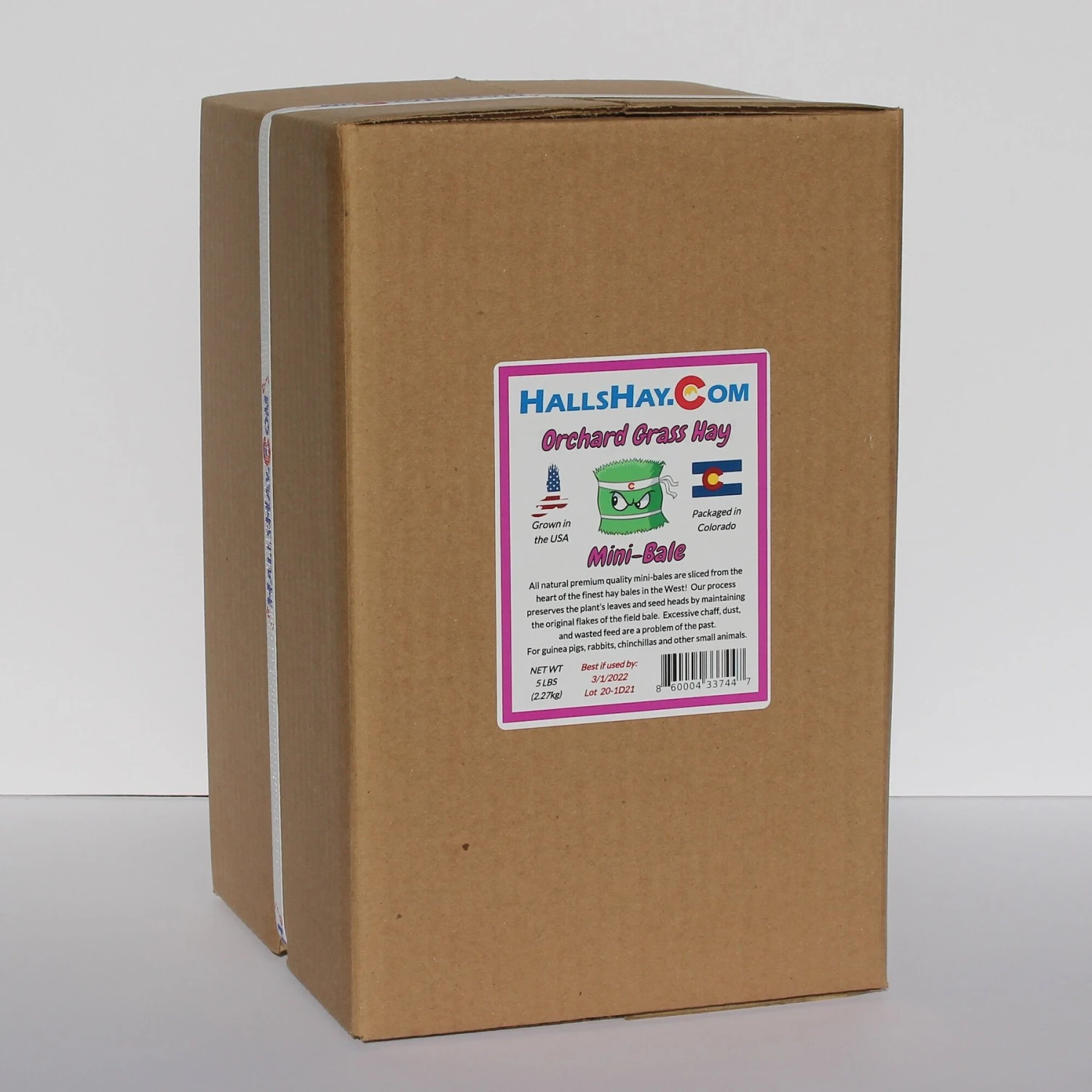 Hall's Hay Orchard Grass Hay Mini-Bale Small Pet Food, 5-lb Box 2 Hall's Hay Orchard Grass Hay Mini-Bale Small Pet Food, 5-lb Box - Image 2