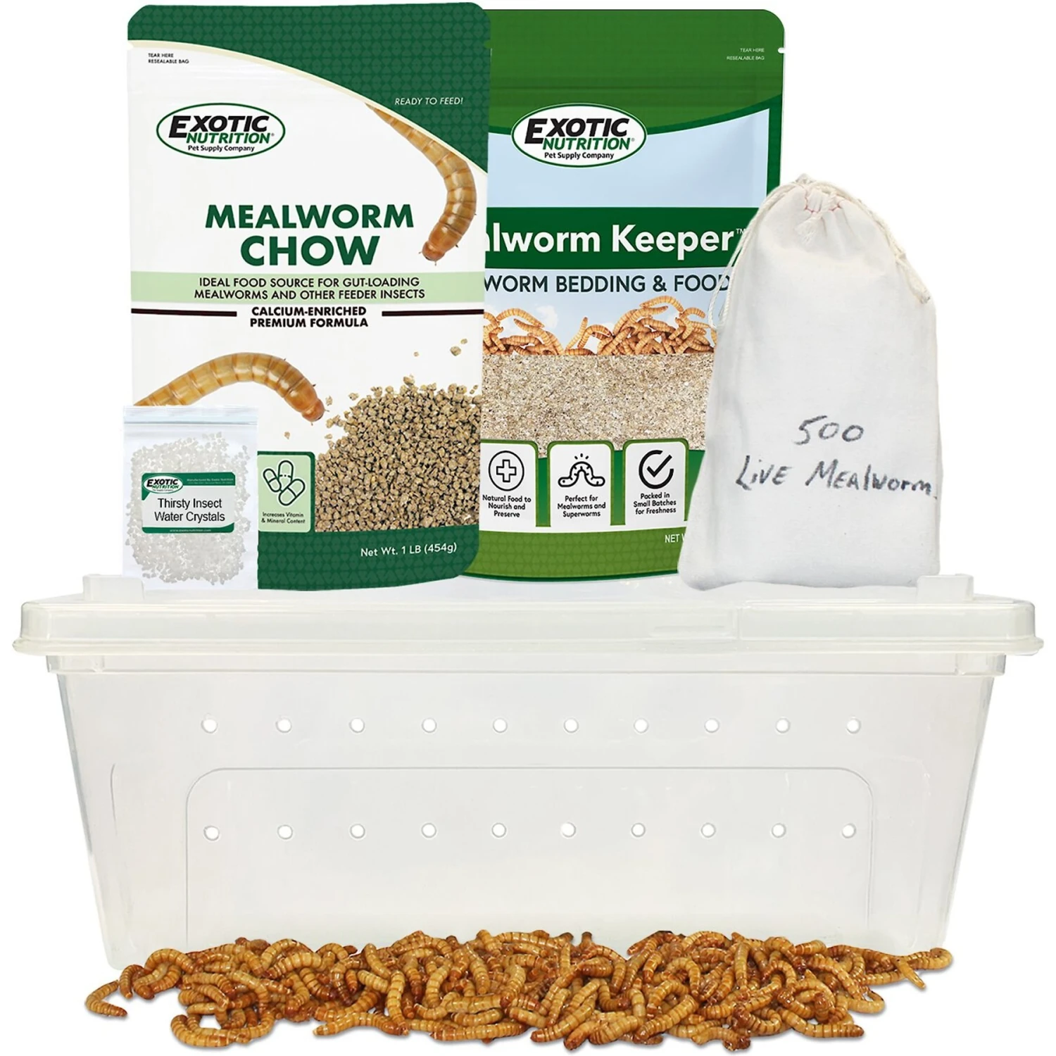 Exotic Nutrition Small Animal Mealworm Breeder Kit 1 Exotic Nutrition Small Animal Mealworm Breeder Kit