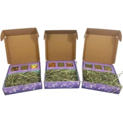 Sweet Meadow Farm Bunny Bento Box Western Timothy, Banana Chips & Chamomile Small Pet Treat -MiniMates Shop 290541 PT5. AC SS1800 V1623197862