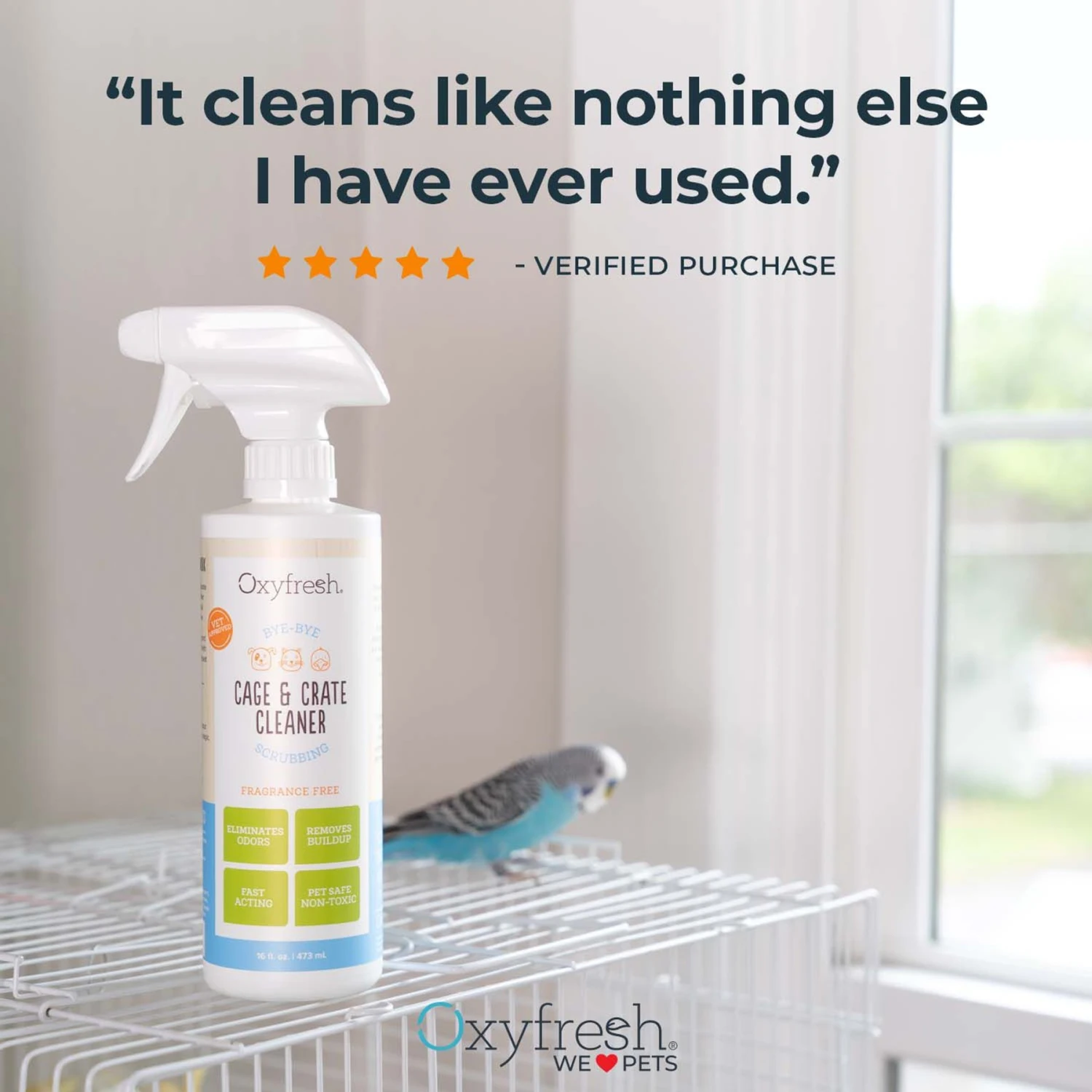 Oxyfresh Crate & Cage Cleaning Spray, 16-oz Bottle 3 Oxyfresh Crate & Cage Cleaning Spray, 16-oz Bottle - Image 3