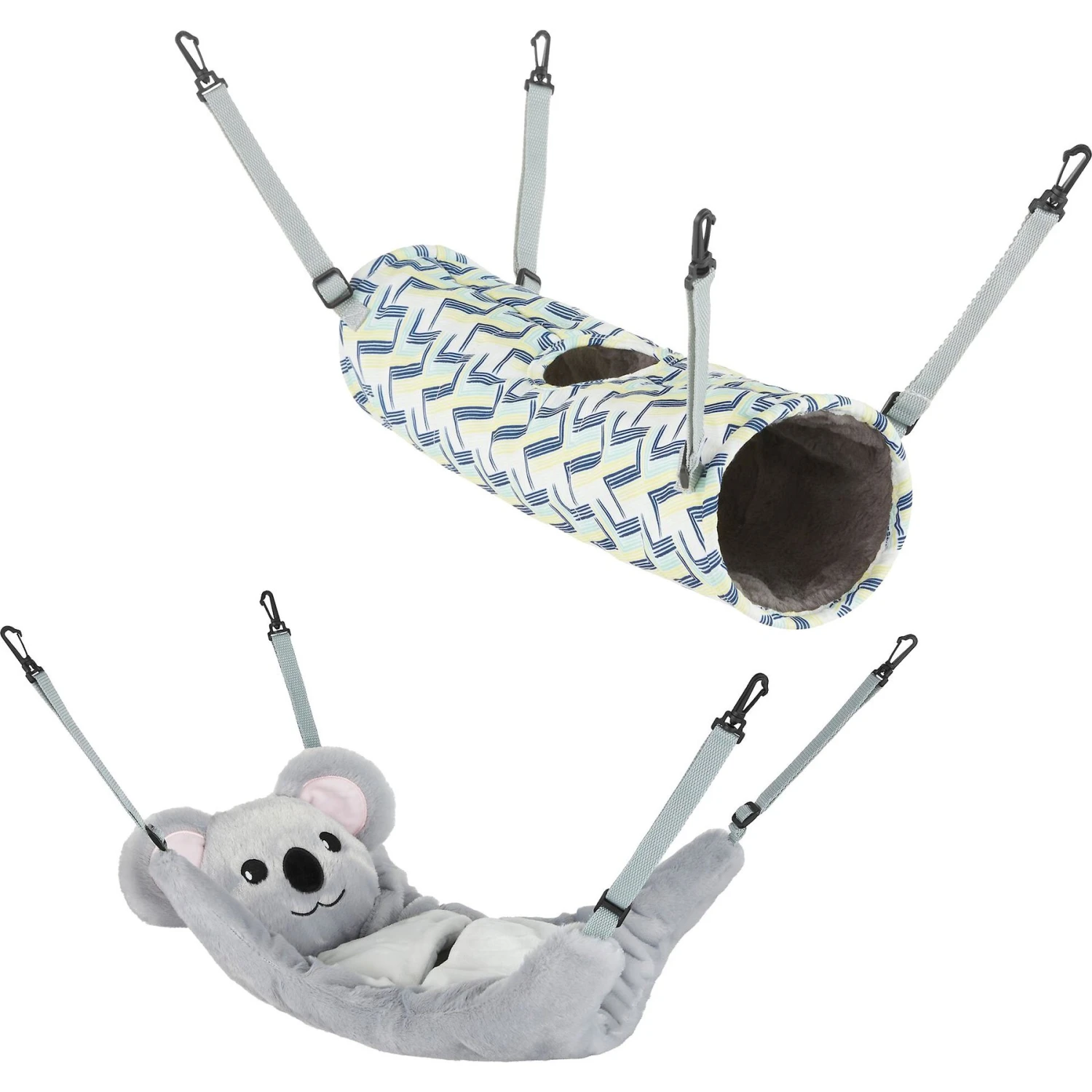 Frisco Geometric Small Pet Plush Hanging Tunnel & Frisco Hanging Koala Small Pet Bed 1 Frisco Geometric Small Pet Plush Hanging Tunnel & Frisco Hanging Koala Small Pet Bed