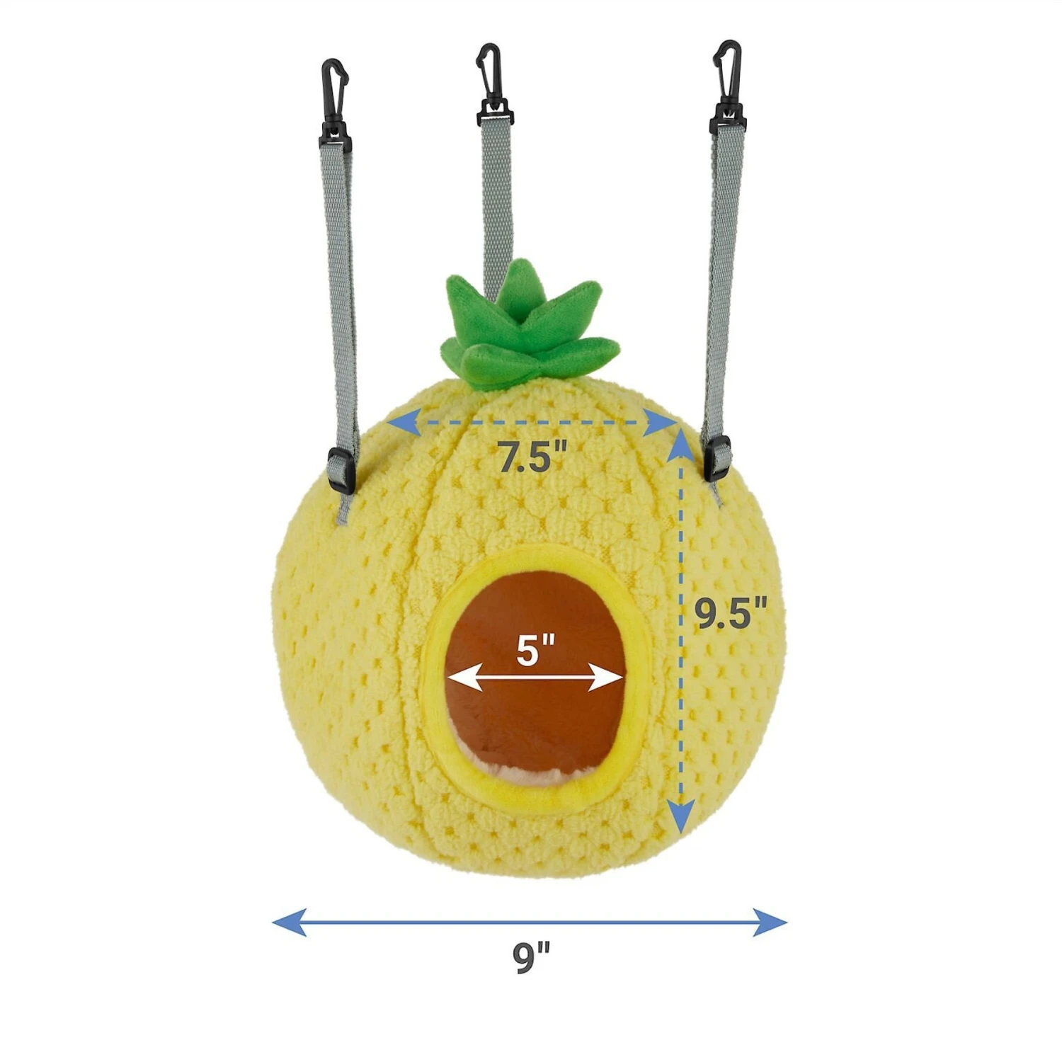 Frisco Geometric Small Pet Plush Hanging Tunnel & Frisco Pineapple Small Pet Hideaway 7 Frisco Geometric Small Pet Plush Hanging Tunnel & Frisco Pineapple Small Pet Hideaway - Image 7