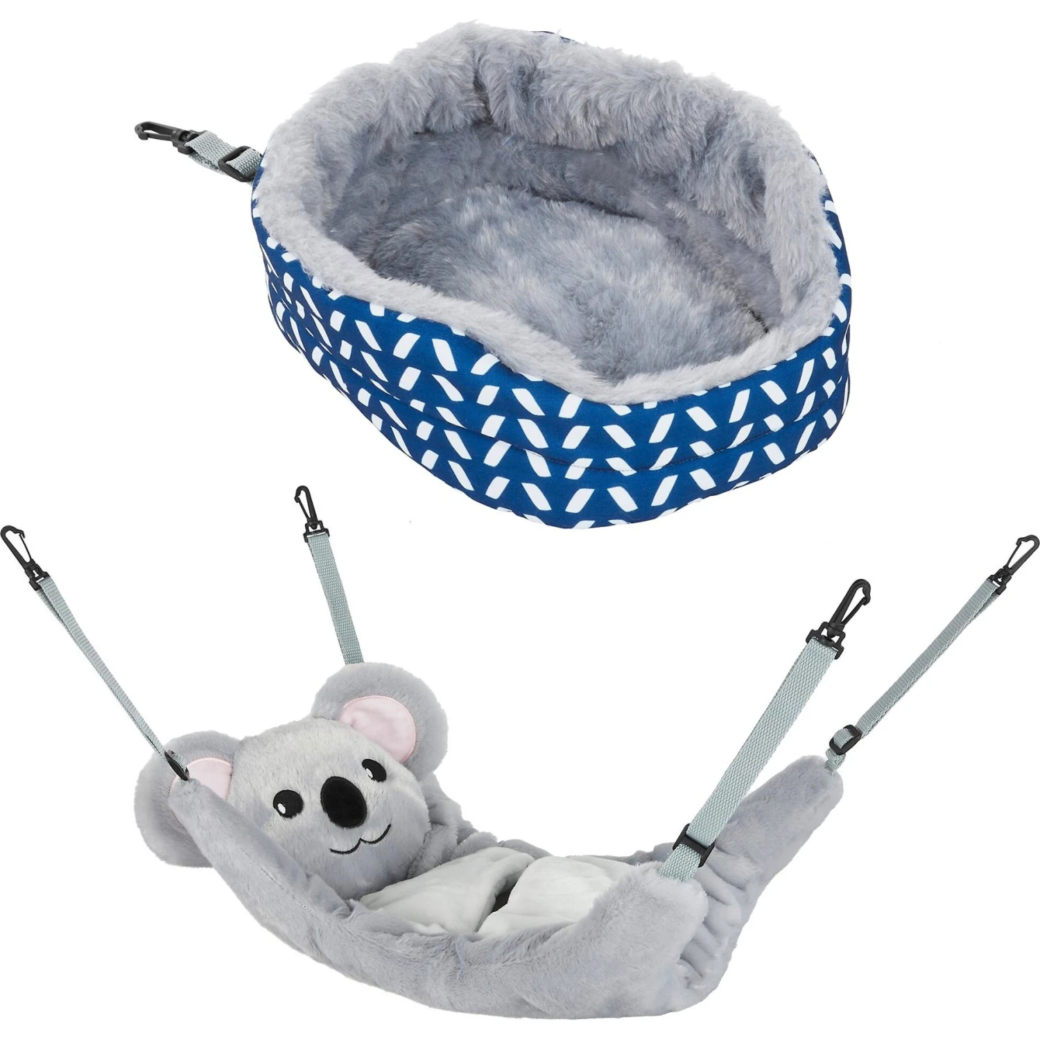 Frisco Herringbone Small Pet Plush Oval Cuddler & Frisco Hanging Koala Small Pet Bed 1 Frisco Herringbone Small Pet Plush Oval Cuddler & Frisco Hanging Koala Small Pet Bed