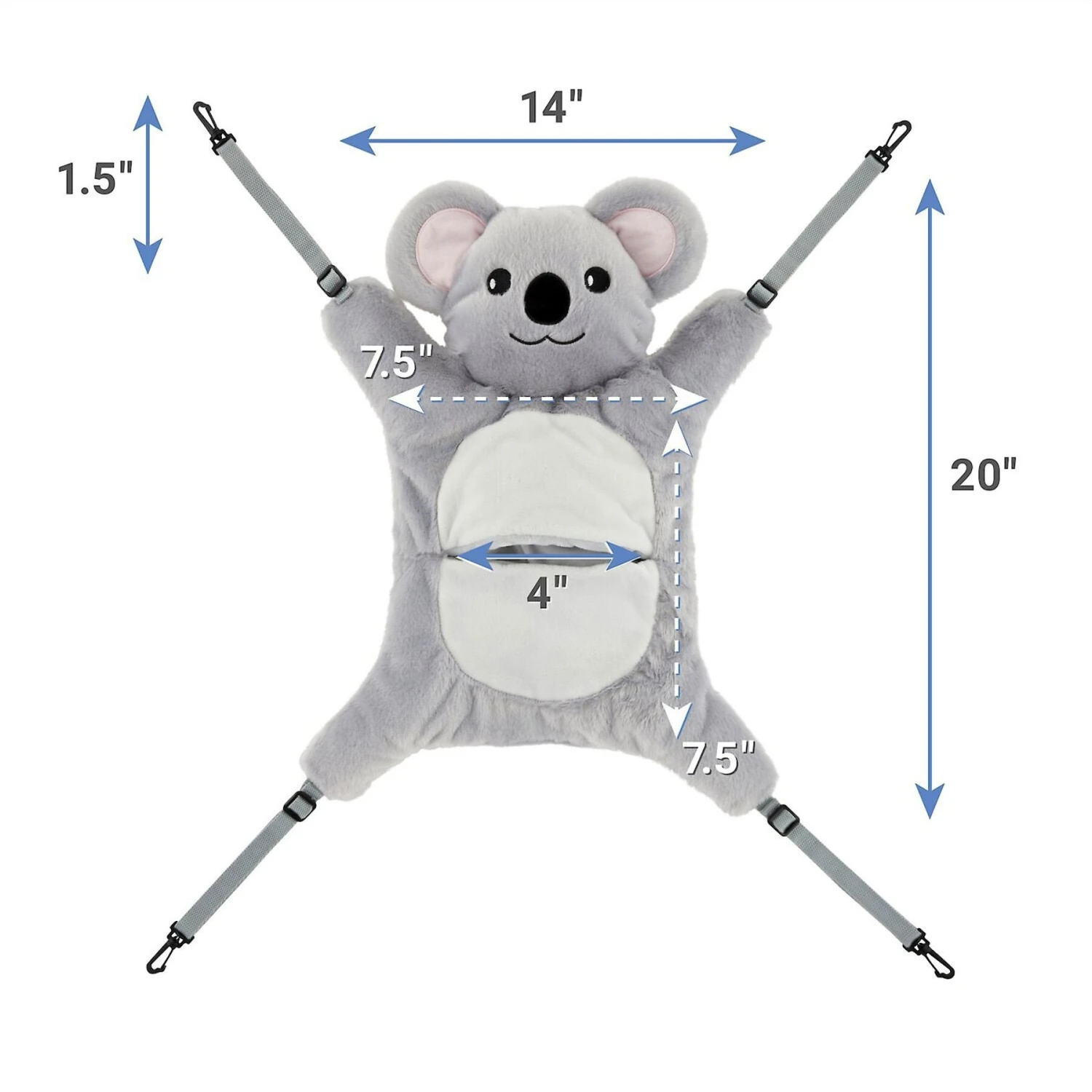 Frisco Herringbone Small Pet Plush Oval Cuddler & Frisco Hanging Koala Small Pet Bed 7 Frisco Herringbone Small Pet Plush Oval Cuddler & Frisco Hanging Koala Small Pet Bed - Image 7