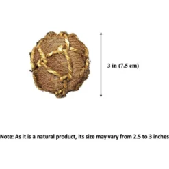 SunGrow Coconut Fiber Rabbit & Guinea Pigs Chew & Exercise Balls Teeth Grinding Treat -MiniMates Shop 304749 PT5. AC SS1800 V1700169543