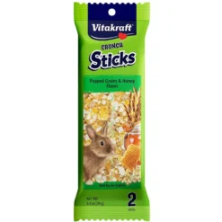 Vitakraft Crunch Sticks Popped Grains & Honey Flavor Rabbit Treats
