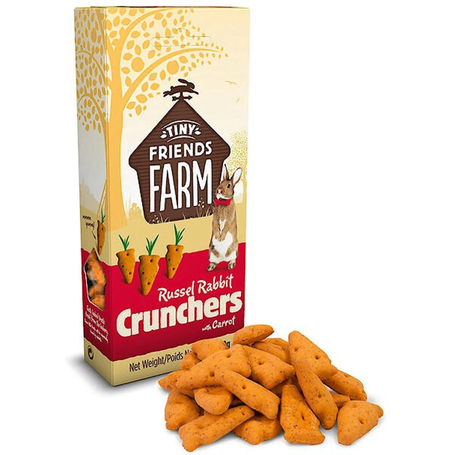 Tiny Friends Farm Russel Crunchers Rabbit & Guinea Pig Treats, 4.2-oz Bag 2 Tiny Friends Farm Russel Crunchers Rabbit & Guinea Pig Treats, 4.2-oz Bag - Image 2