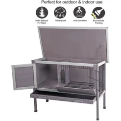 Aivituvin 28-in Indoor Rabbit Hutch