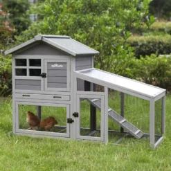 Aivituvin 38.1-in Indoor & Outdoor Rabbit Hutch