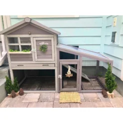 Aivituvin 38.1-in Indoor & Outdoor Rabbit Hutch -MiniMates Shop 308168 PT2. AC SS1800 V1630099889