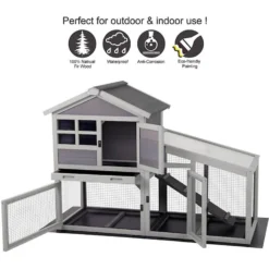 Aivituvin 38.1-in Indoor & Outdoor Rabbit Hutch -MiniMates Shop 308168 PT8. AC SS1800 V1630098371