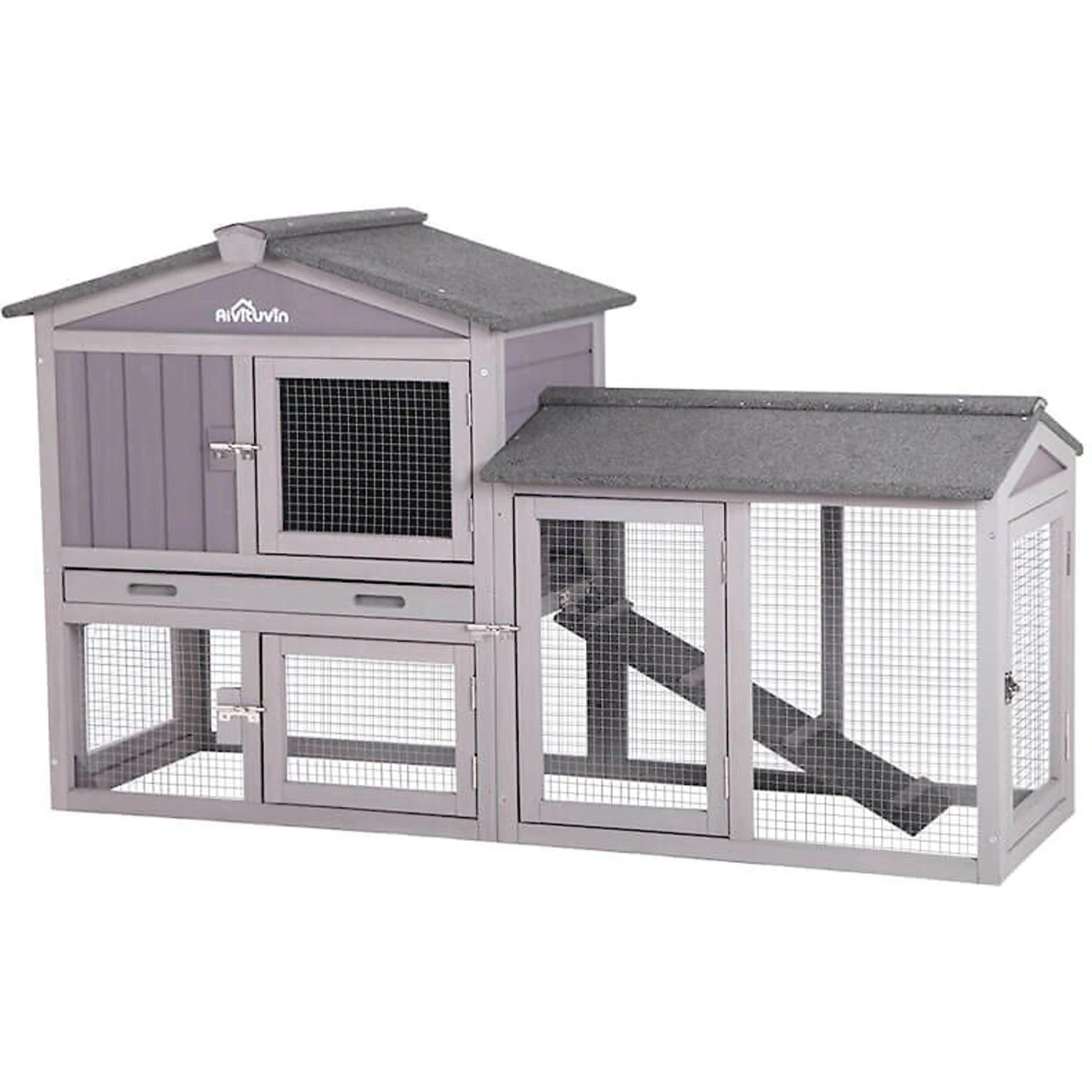 Aivituvin 33.4-in Outdoor Rabbit Hutch 2 Aivituvin 33.4-in Outdoor Rabbit Hutch - Image 2