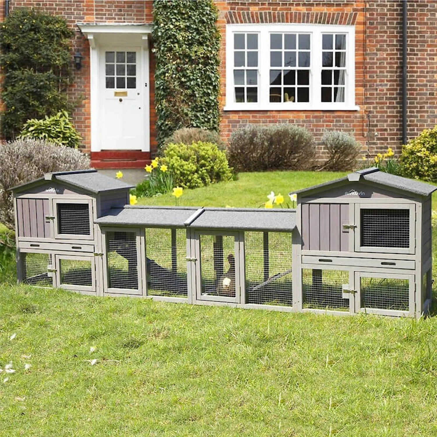 Aivituvin 33.4-in Outdoor Rabbit Hutch 9 Aivituvin 33.4-in Outdoor Rabbit Hutch - Image 9