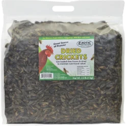 Exotic Nutrition Dried Crickets Small Animal Treats, 2.2-lb Bag
