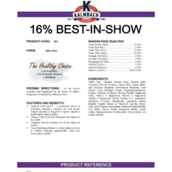 Kalmbach Feeds Best In Show 16% Professional Rabbit Feed, 50-lb Bag -MiniMates Shop 315442 PT6. AC SS1800 V1626732374