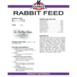 Kalmbach Feeds 15% Pellets Rabbit Feed -MiniMates Shop 315445 PT2. AC SS1800 V1626733002