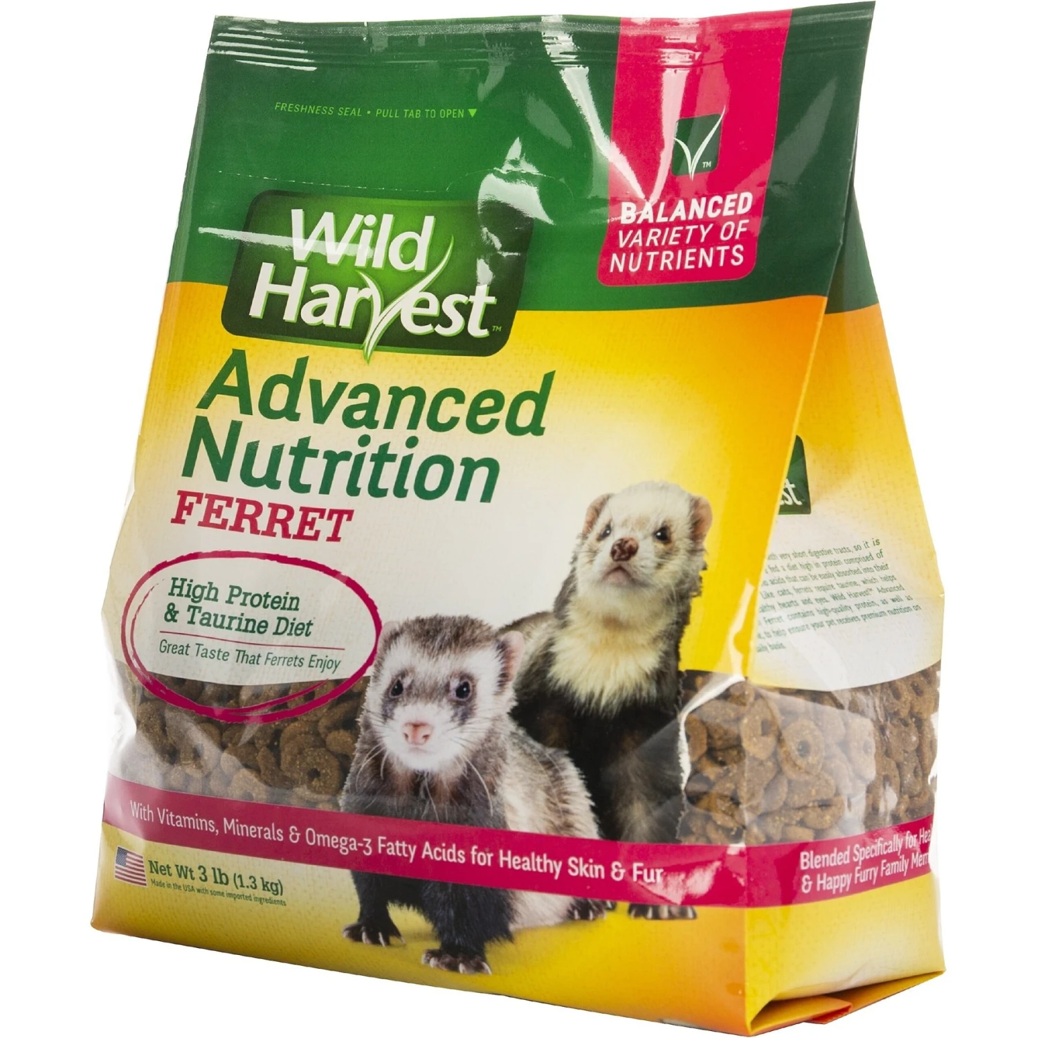 Wild Harvest Advanced Nutrition Ferret Food, 3-lb Bag 4 Wild Harvest Advanced Nutrition Ferret Food, 3-lb Bag - Image 4