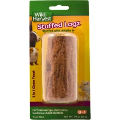 Wild Harvest Stuffed Logz Small Pet Treat, 1 Count
