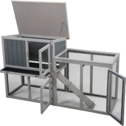 Coziwow By Jaxpety Wooden Rabbit Hutch Bunny Cage Two Story Habitats -MiniMates Shop 330669 PT2. AC SS1800 V1663609169