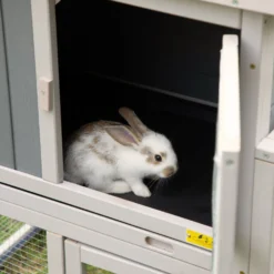 Coziwow By Jaxpety Wooden Rabbit Hutch Bunny Cage Two Story Habitats -MiniMates Shop 330669 PT6. AC SS1800 V1663608920