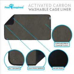 Paw Inspired Washable Fleece Guinea Pig Cage Liners -MiniMates Shop 331167 PT3. AC SS1800 V1633986695