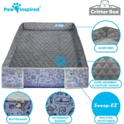 Paw Inspired Critter Box Washable Fleece Guinea Pig Cage Liner -MiniMates Shop 331171 PT5. AC SS1800 V1692106548