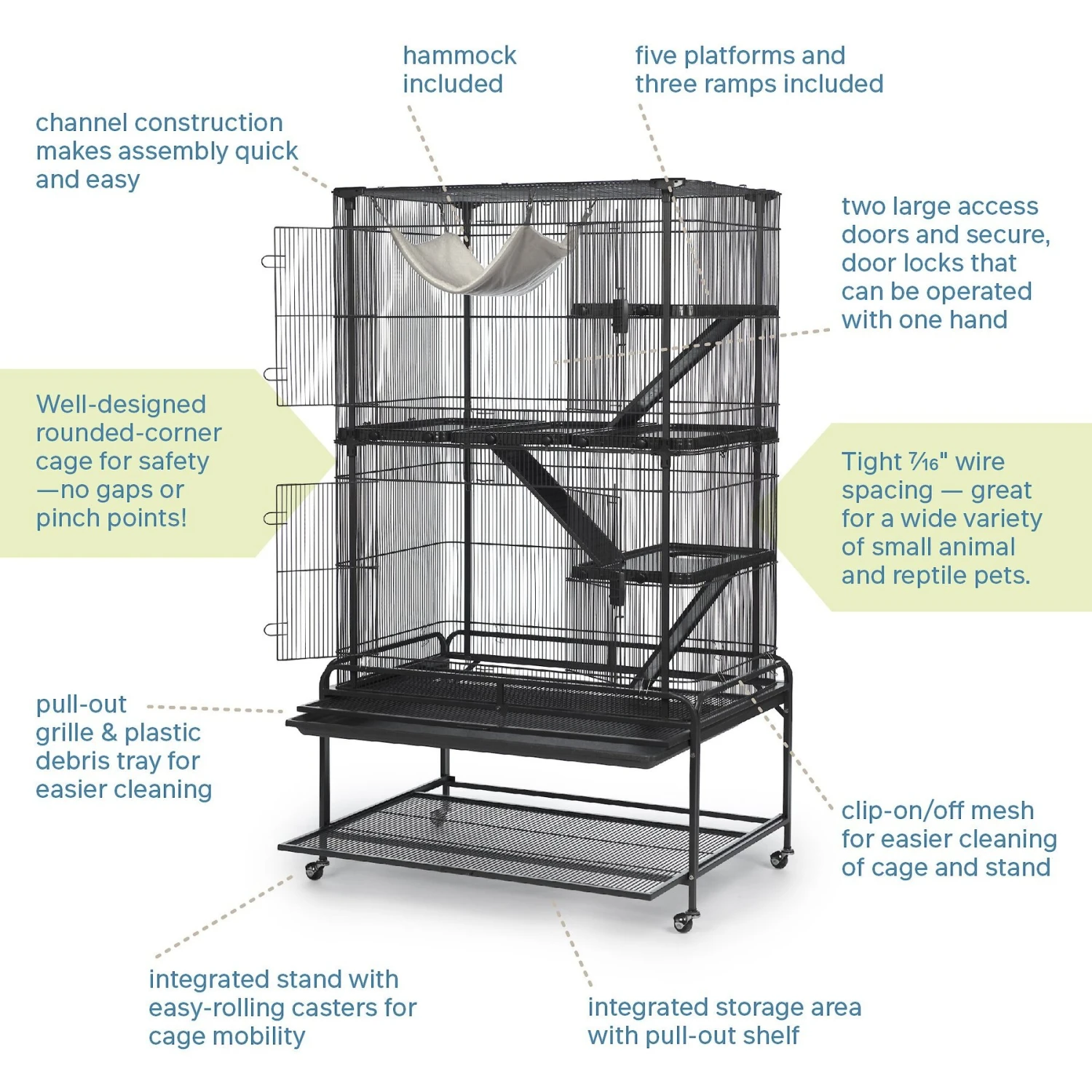 Prevue Pet Products Two Story Small Pet Home 7 Prevue Pet Products Two Story Small Pet Home - Image 7