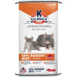 Kalmbach Feeds 18% Rodent Diet Cubes Rats & Mice Food, 50-lbs Bag