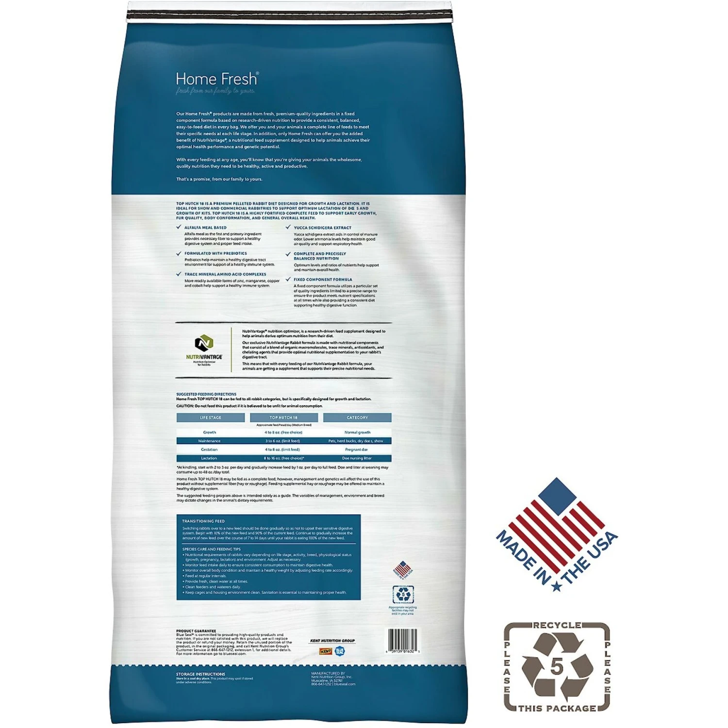 Blue Seal Home Fresh Top Hutch 18 Pellet Small Animal Food 2 Blue Seal Home Fresh Top Hutch 18 Pellet Small Animal Food - Image 2