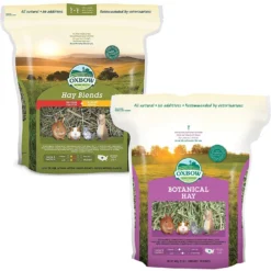 Oxbow Animal Health Oxbow Hay Blends Western Timothy & Orchard & Oxbow Botanical Hay Small Animal Food