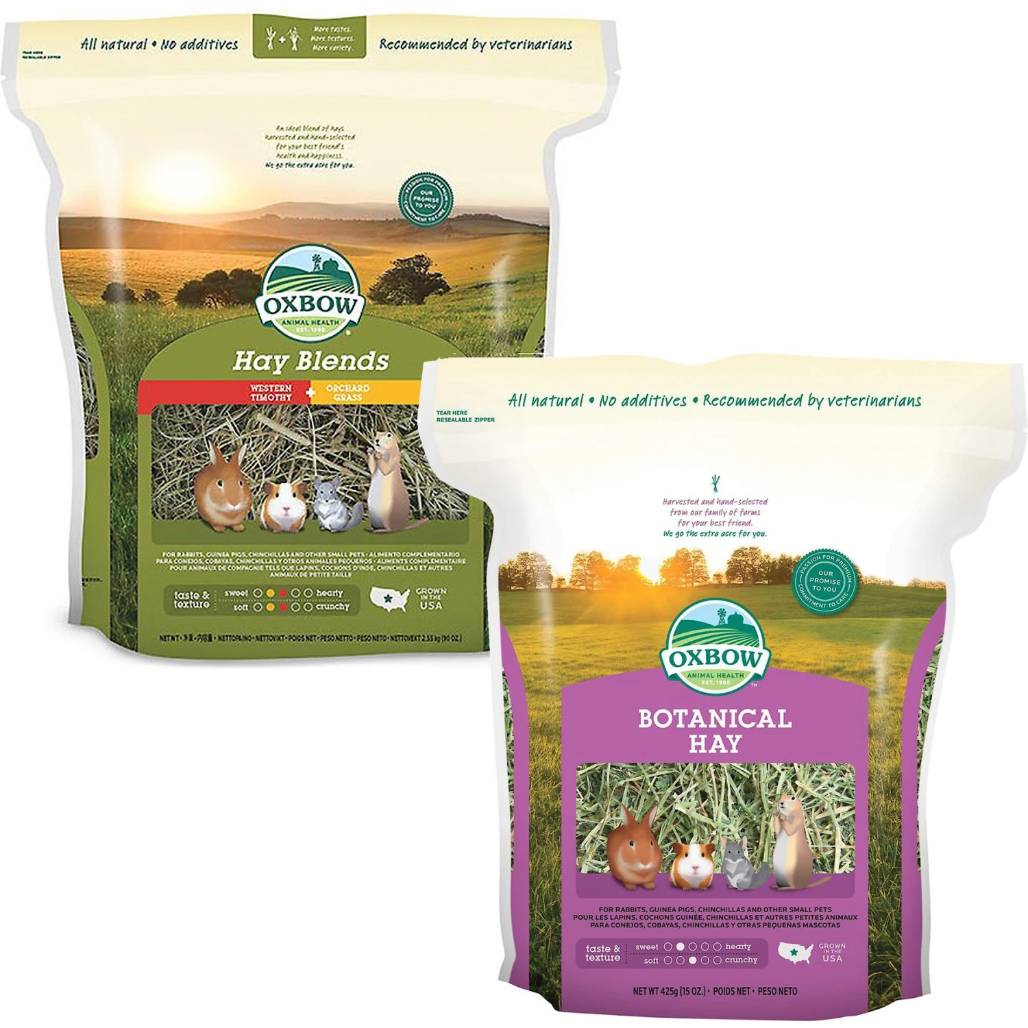 Oxbow Animal Health Oxbow Hay Blends Western Timothy & Orchard & Oxbow Botanical Hay Small Animal Food 1 Oxbow Animal Health Oxbow Hay Blends Western Timothy & Orchard & Oxbow Botanical Hay Small Animal Food