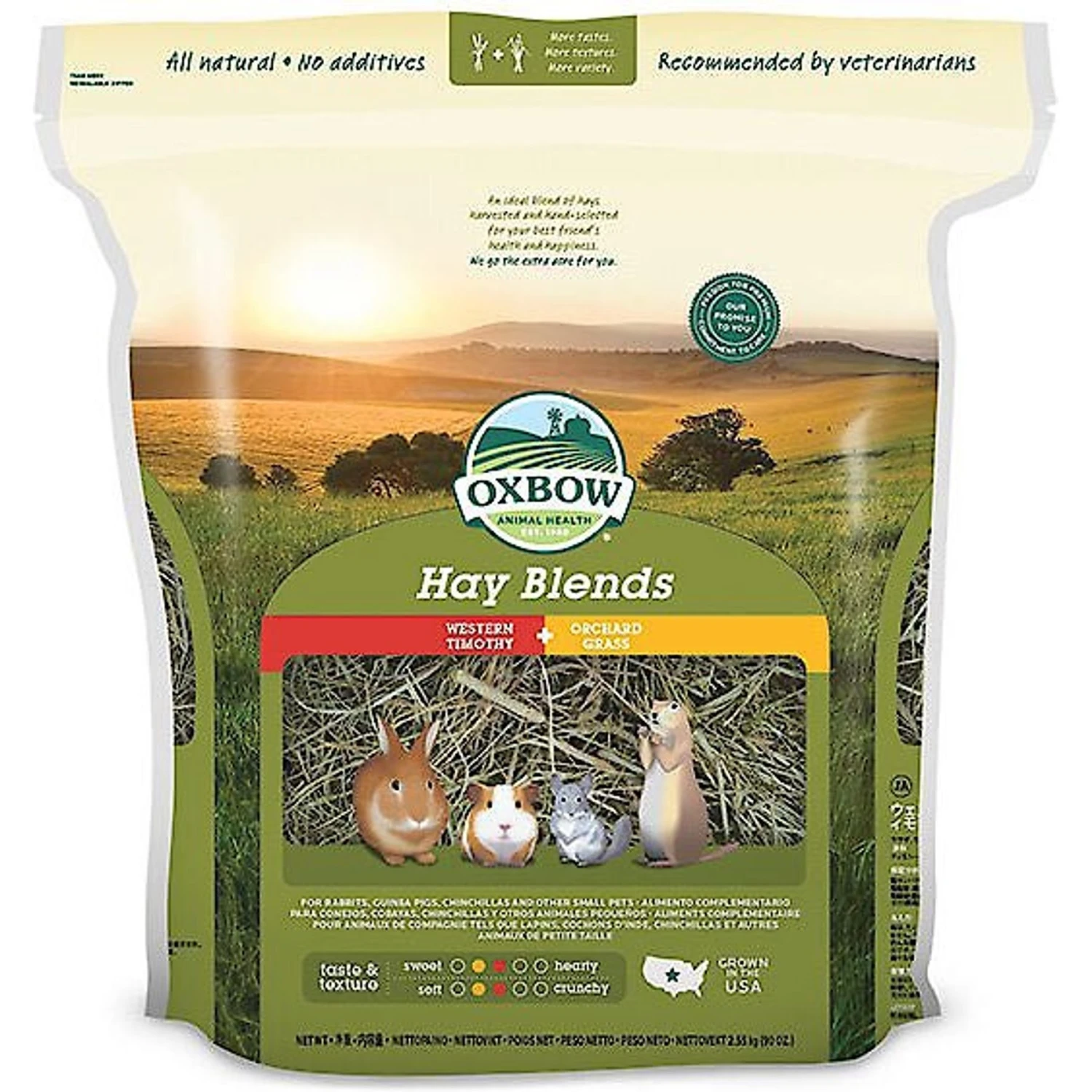 Oxbow Animal Health Oxbow Hay Blends Western Timothy & Orchard & Oxbow Botanical Hay Small Animal Food 2 Oxbow Animal Health Oxbow Hay Blends Western Timothy & Orchard & Oxbow Botanical Hay Small Animal Food - Image 2