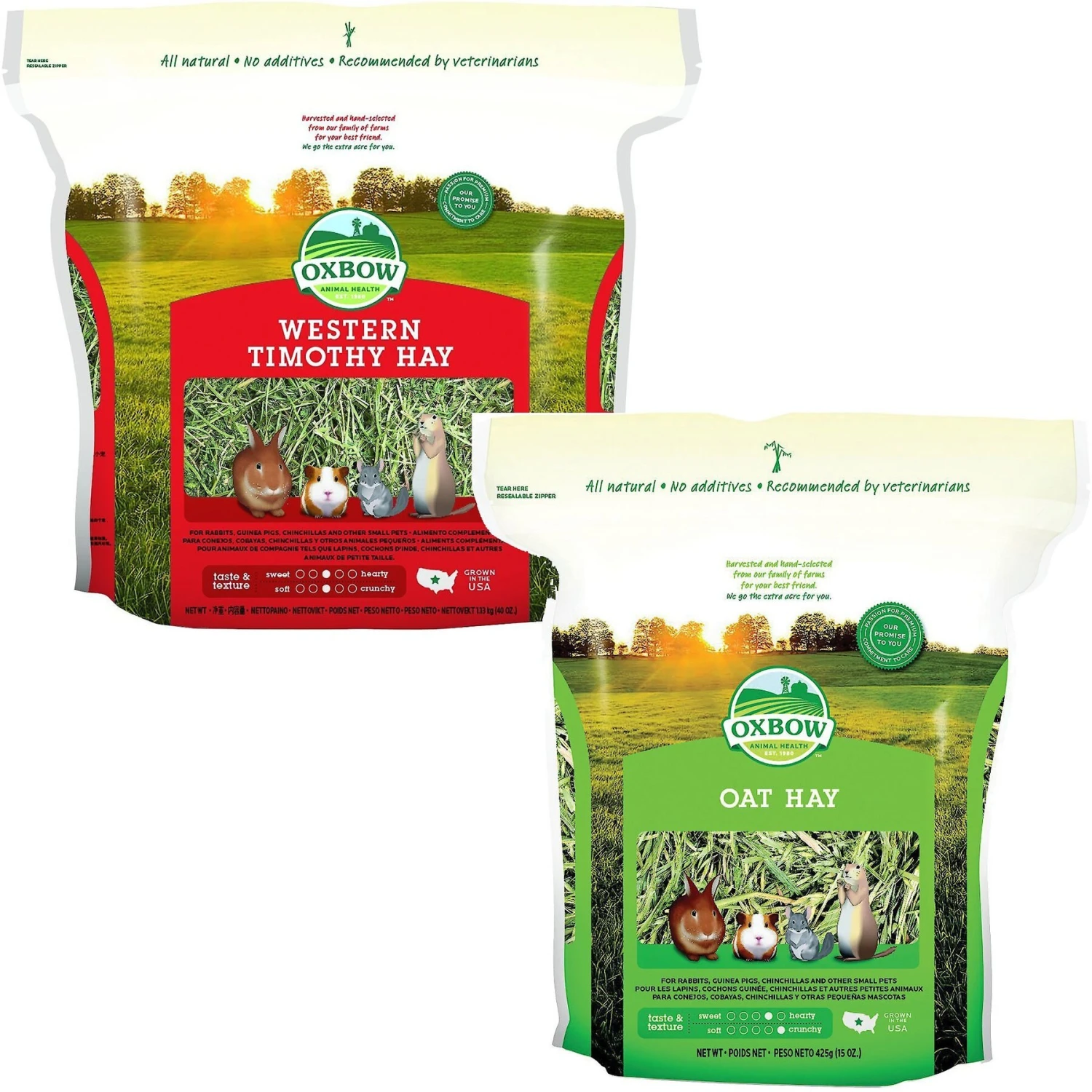 Oxbow Animal Health Western Timothy Hay All Natural Hay For Rabbits, Guinea Pigs, Chinchillas, Hamsters & Gerbils & Oxbow Oat Hay Small Animal Food 1 Oxbow Animal Health Western Timothy Hay All Natural Hay For Rabbits, Guinea Pigs, Chinchillas, Hamsters & Gerbils & Oxbow Oat Hay Small Animal Food