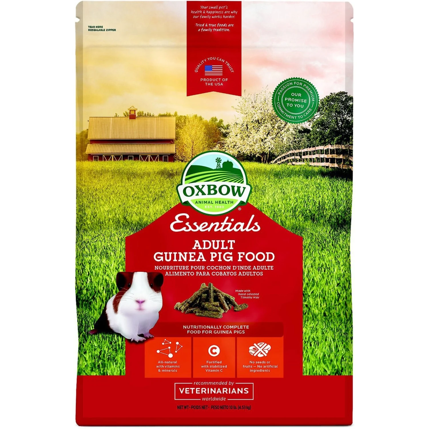 Oxbow Essentials Cavy Cuisine Adult Guinea Pig Food & Oxbow Natural Science Vitamin C Small Animal Supplement 2 Oxbow Essentials Cavy Cuisine Adult Guinea Pig Food & Oxbow Natural Science Vitamin C Small Animal Supplement - Image 2