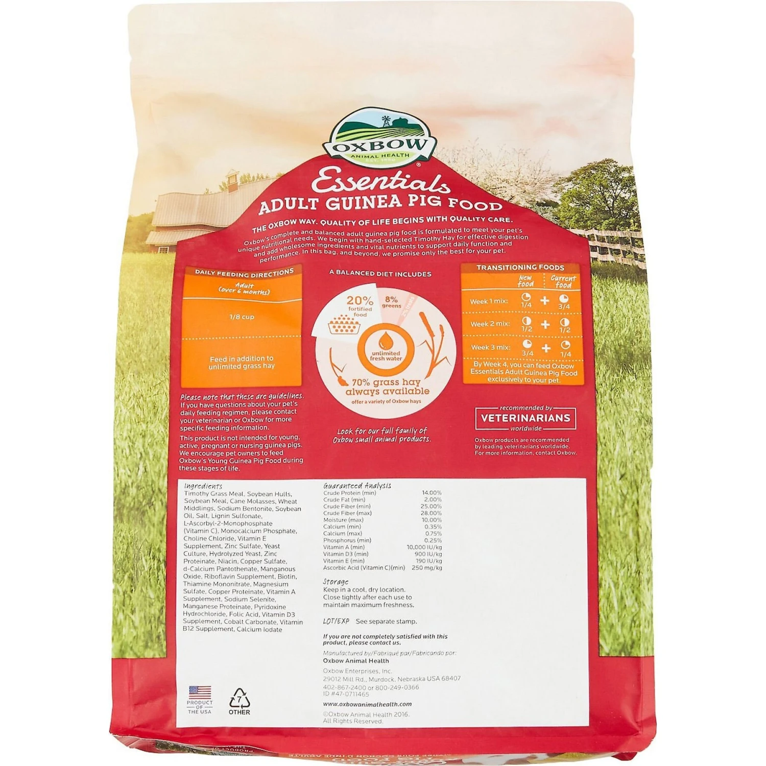 Oxbow Essentials Cavy Cuisine Adult Guinea Pig Food & Oxbow Natural Science Vitamin C Small Animal Supplement 3 Oxbow Essentials Cavy Cuisine Adult Guinea Pig Food & Oxbow Natural Science Vitamin C Small Animal Supplement - Image 3